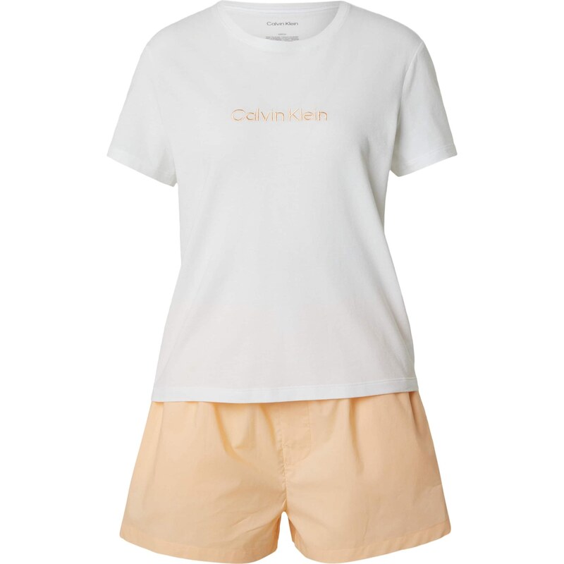 Calvin Klein Underwear Pyžamo broskvová / bílá