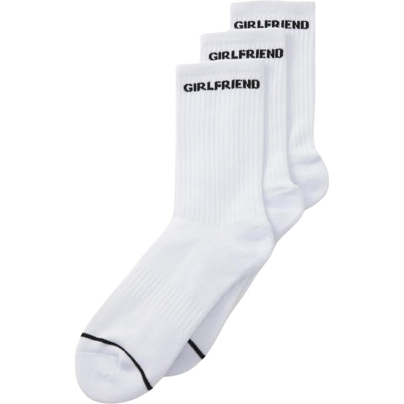 Girlfriend Collective Ponožky 3-Pack bílá 114782062