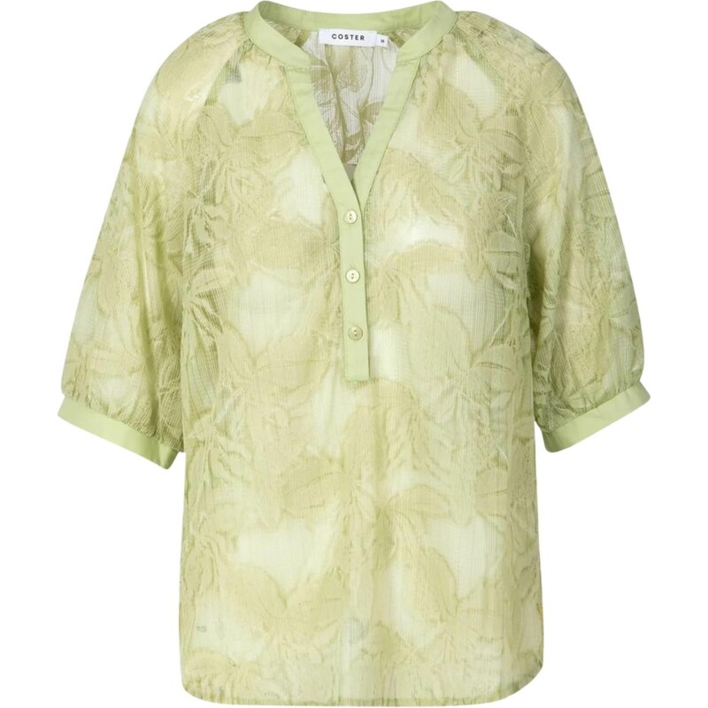 Coster Copenhagen Tričko  Transparent  limetková