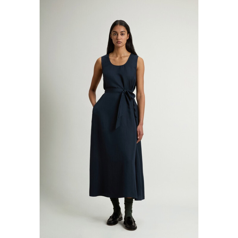 ŠATY WOOLRICH VISCOSE LINEN TANK DRESS 114782970