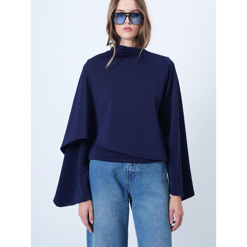Trend Alaçatı Stili Halenka marine modrá