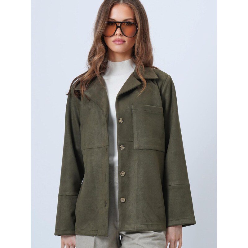 Trend Alaçatı Stili Přechodná bunda khaki