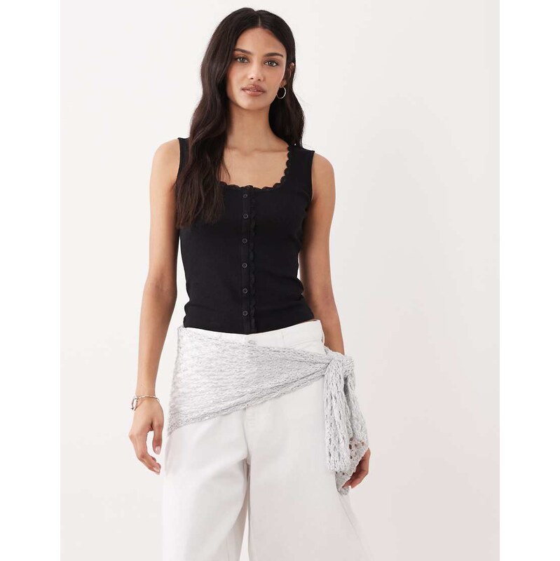 My Accessories sequin crochet scarf/belt in silver 114956240