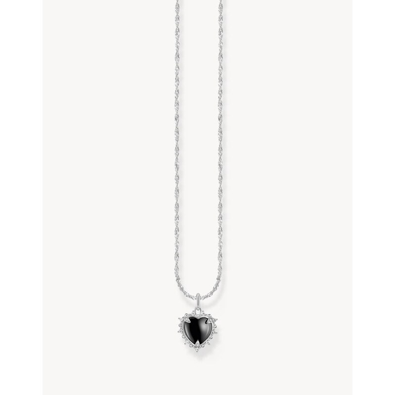 Thomas Sabo Silver necklace with pendant heart romance in 925