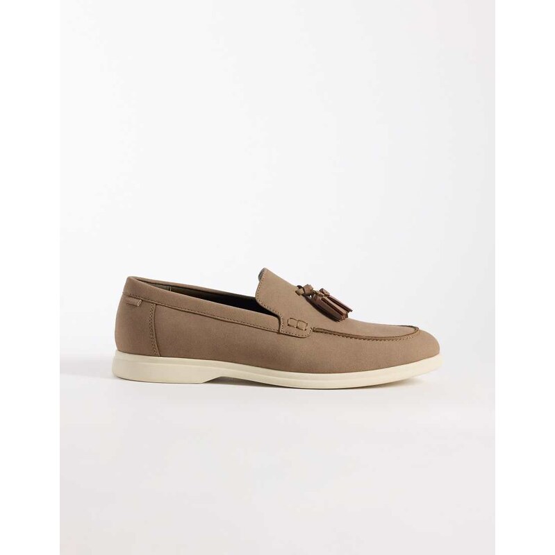 ASOS DESIGN loafer in taupe - BROWN