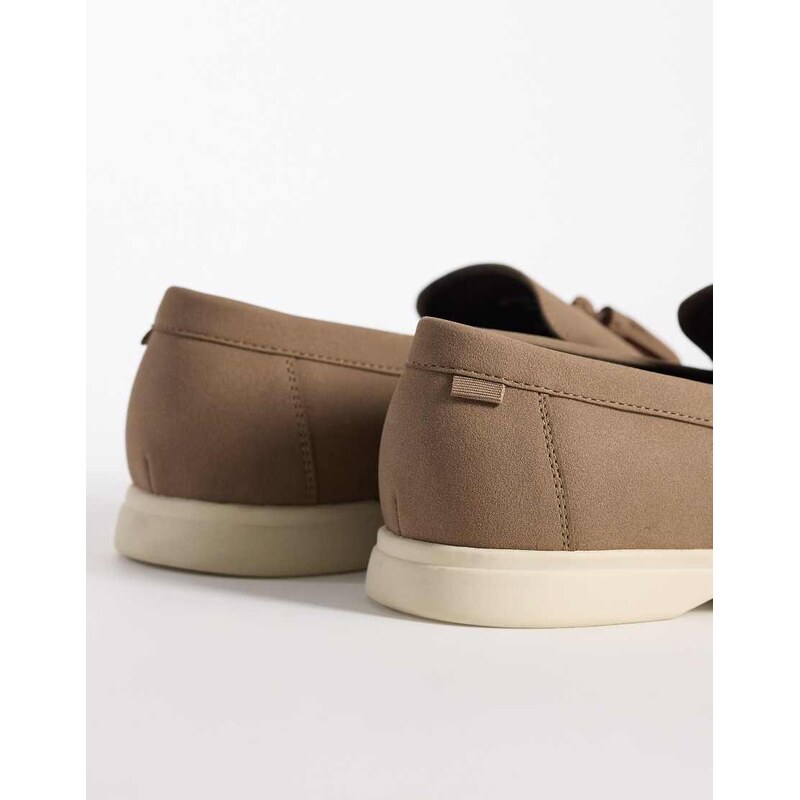 ASOS DESIGN loafer in taupe - BROWN