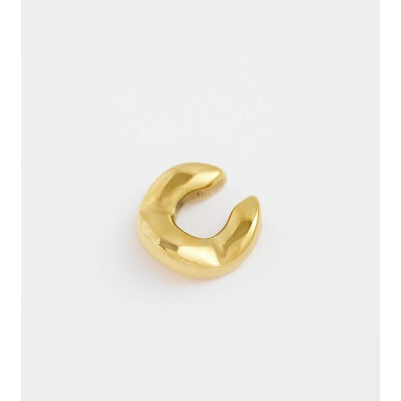 Lost souls molten effect ear cuff in 18ct gold plated stainless steel 114910031