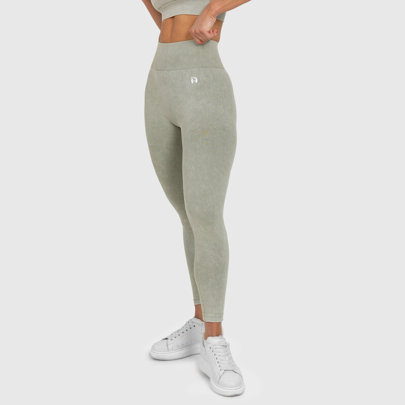 Dámské legíny Iron Aesthetics Faded, washed green 114786011