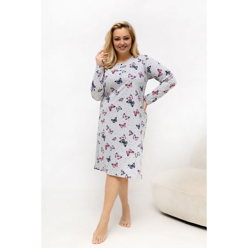 Noční košile Plus Size model 226135 Forever Pink