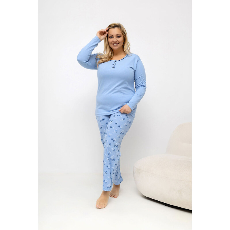 Pohodlná pyžama pro plnoštíhlé model 226133 Forever Pink