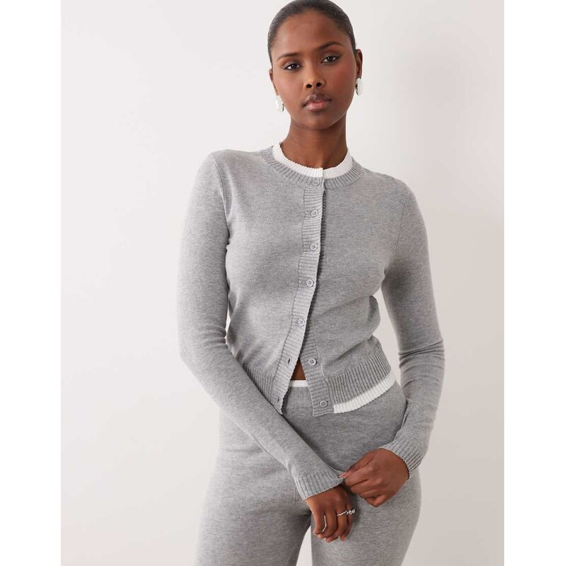 The Frolic exclusive cotton contrast trim button through