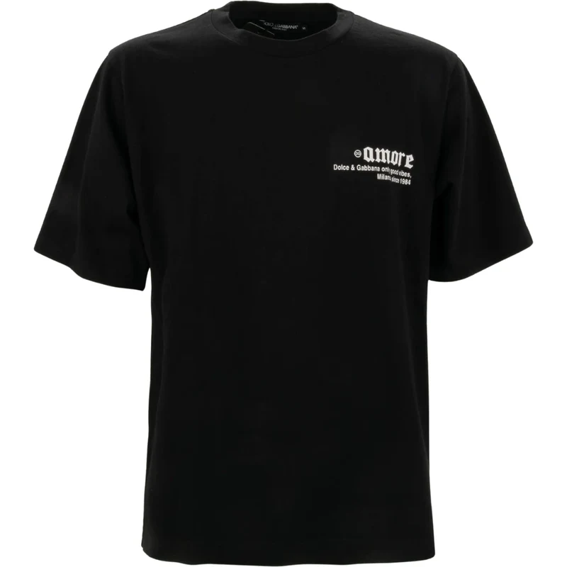 DOLCE & GABBANA Good Vibes Black tričko