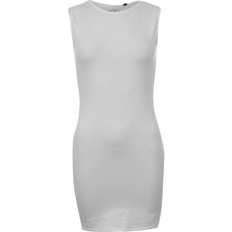 Essentials Sleeveless Bodycon Dress, off-white