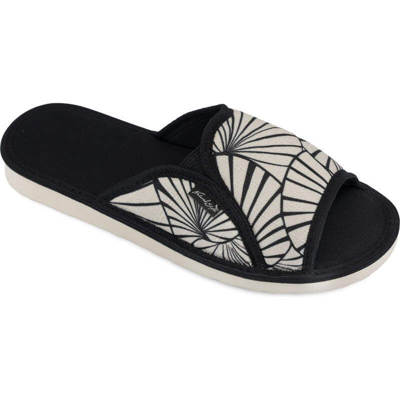 Dámské pantofle Natural Style NS-008 bílé 114792300