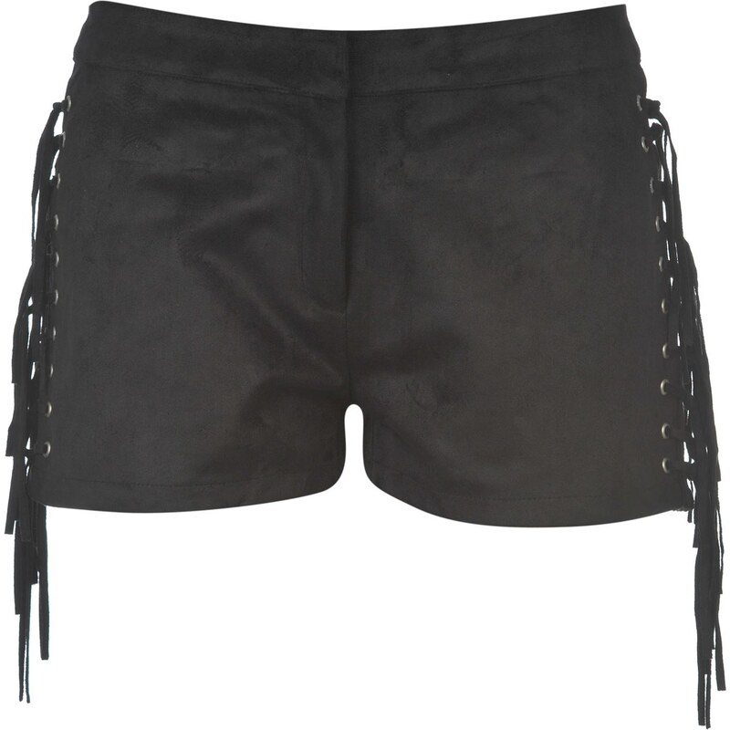 Glamorous Fringe Shorts, black