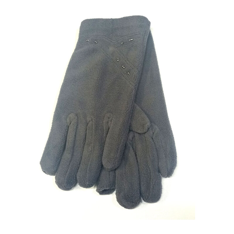 rukavice dámské vycházkové fleece šedé 43421.7