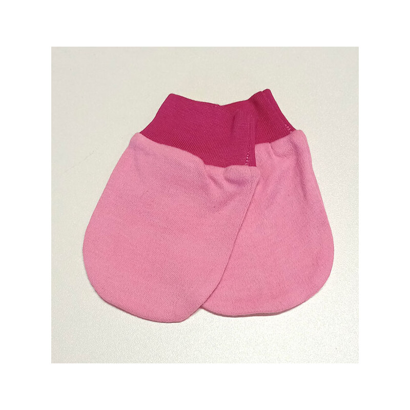 rukavice kojenecké bavlněné růžové pink 0210.31a