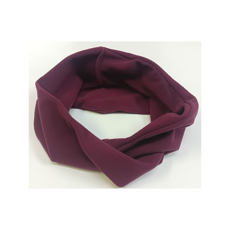 nákrčník, šála fleece zimní vínová 6606.37 114793428