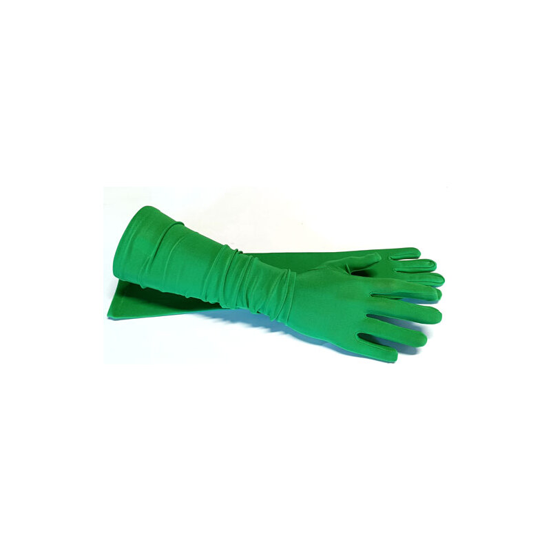 rukavice společenské dlouhé zelené 48369 114793501