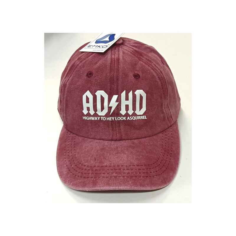 kšiltovka ADHD vínová 70534.8