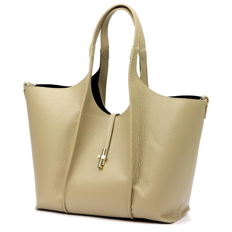 Kožená kabelka Luka béžová KZ2260623 114800573