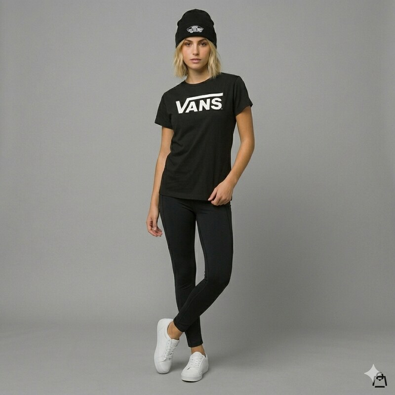 Vans WM Flying V Crew Tee FLYING V Black