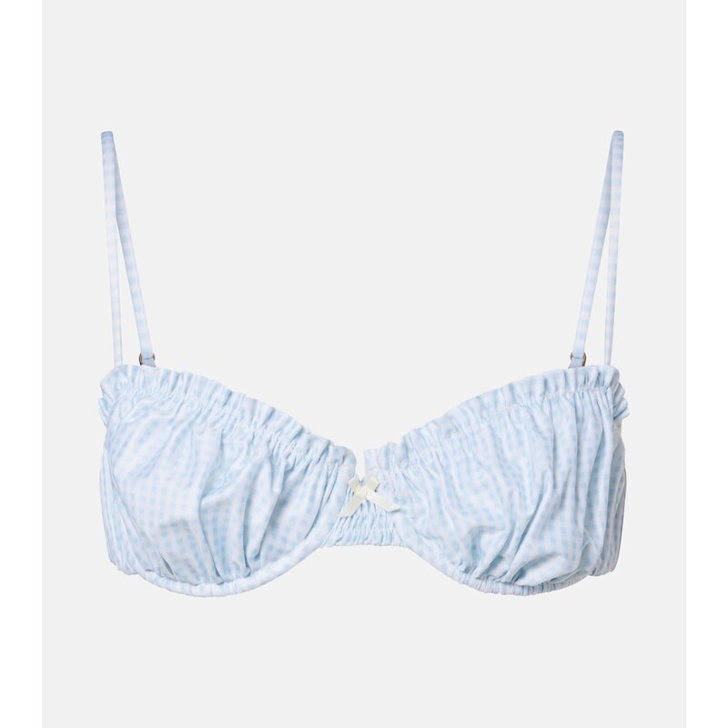 Faithfull Moana gingham bikini top