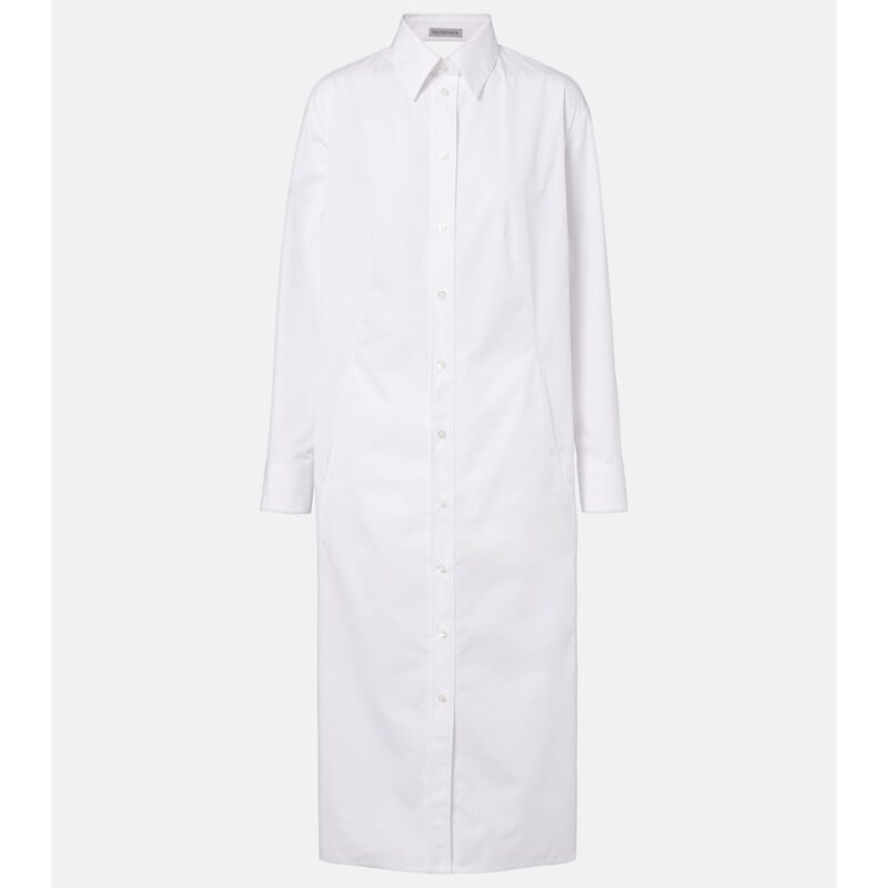 Balenciaga Cotton poplin shirt dress