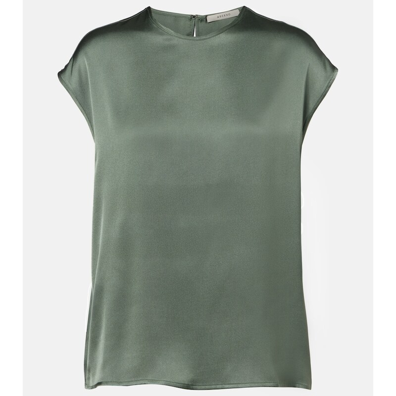 Asceno Dasha silk twill top