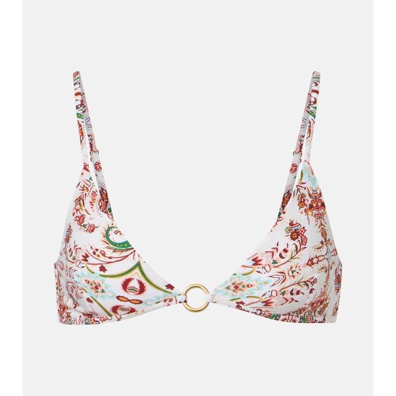 Melissa Odabash Greece printed triangle bikini top