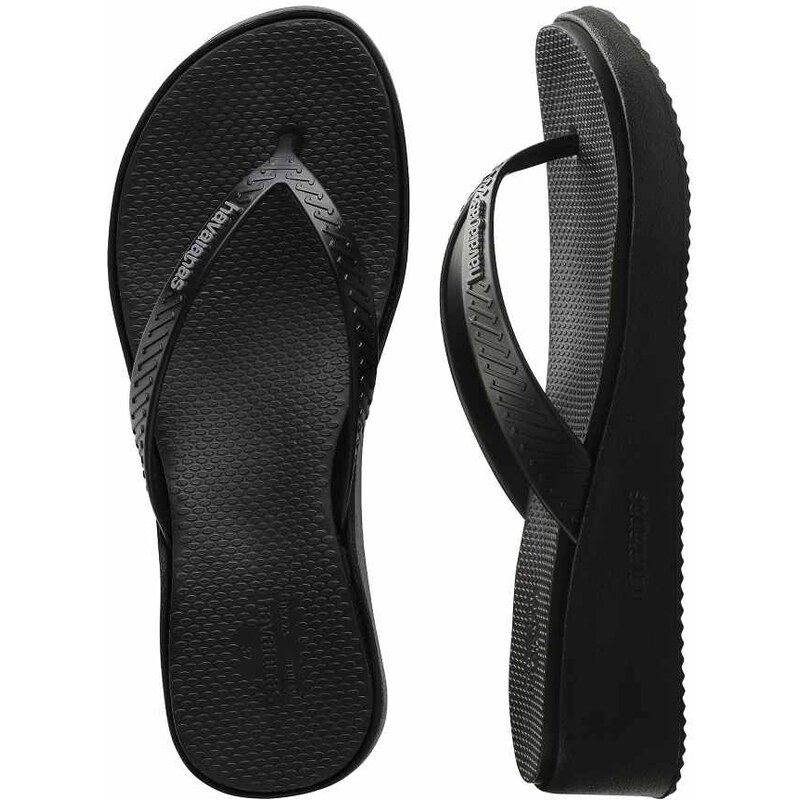 Havaianas high platform flip flops in black 114956488
