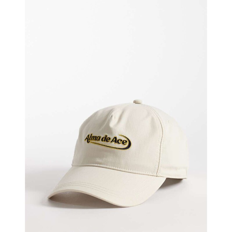 Alma De Ace athletic supply co. logo cap in white