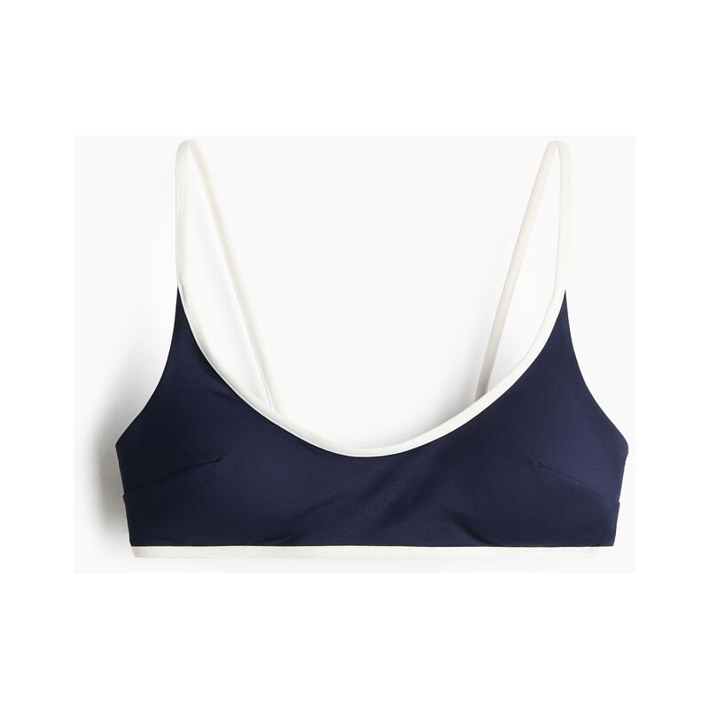 H&M - Vyztužená bikinová podprsenka - Námořnická Modř