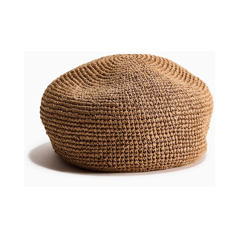 H&M - Slaměný baret - béžová 114805117