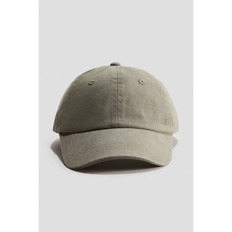 H&M - Keprová kšiltovka - Khaki Zelená