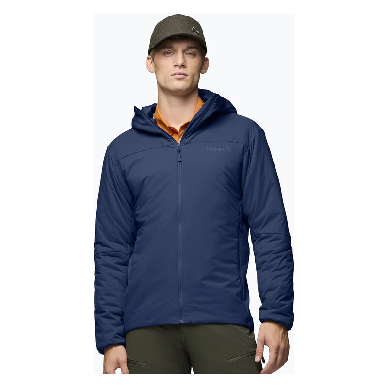 Pánská zateplená bunda NORRONA Femund Thermo60 Zip Hood indigo