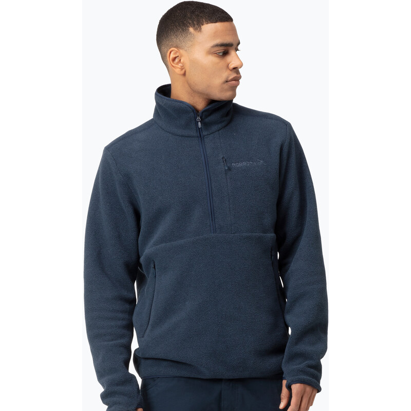Pánská fleecová mikina NORRONA Femund Warm2 Zip Neck indigo