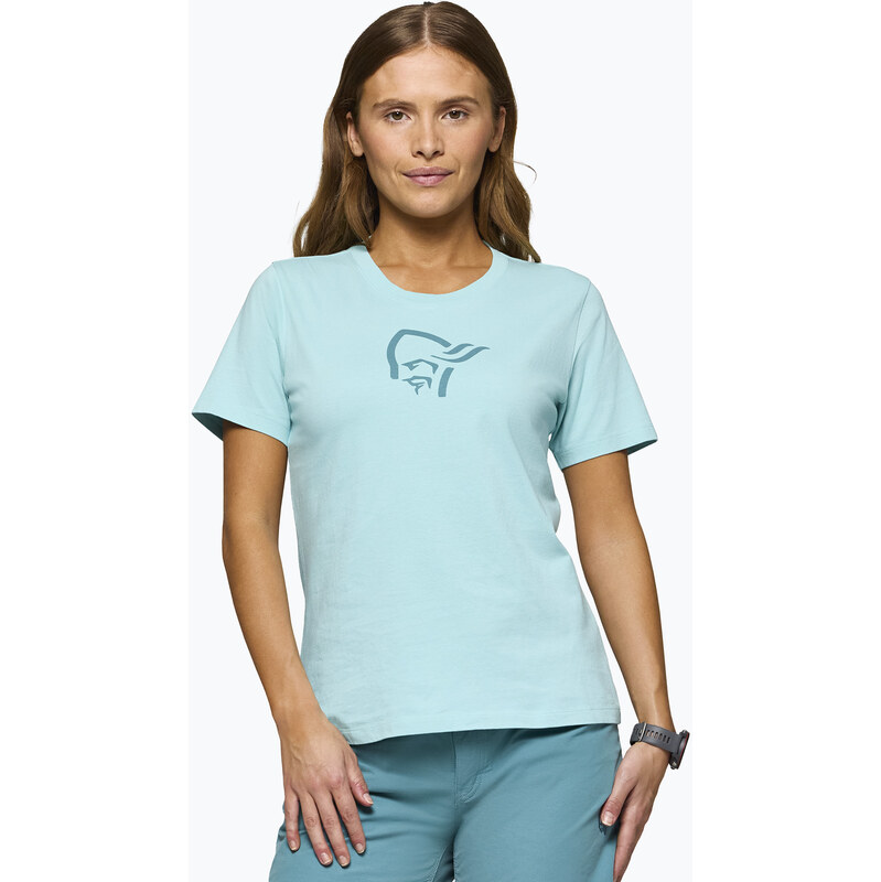 Dámské tričko NORRONA Cotton Viking aqua haze