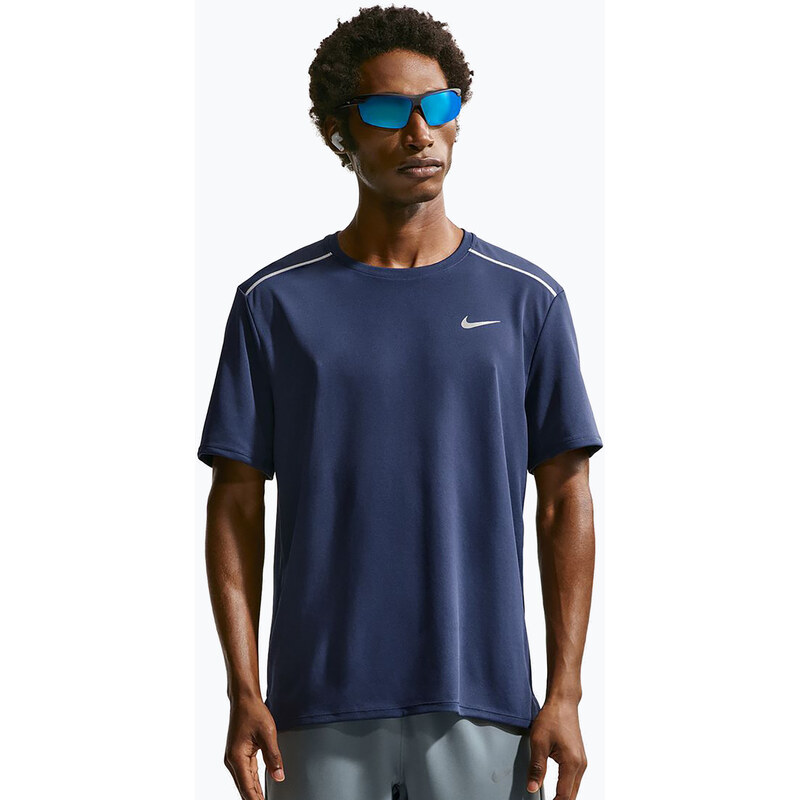 Pánské běžecké tričko Nike Miler Dri-Fit UV midnight navy