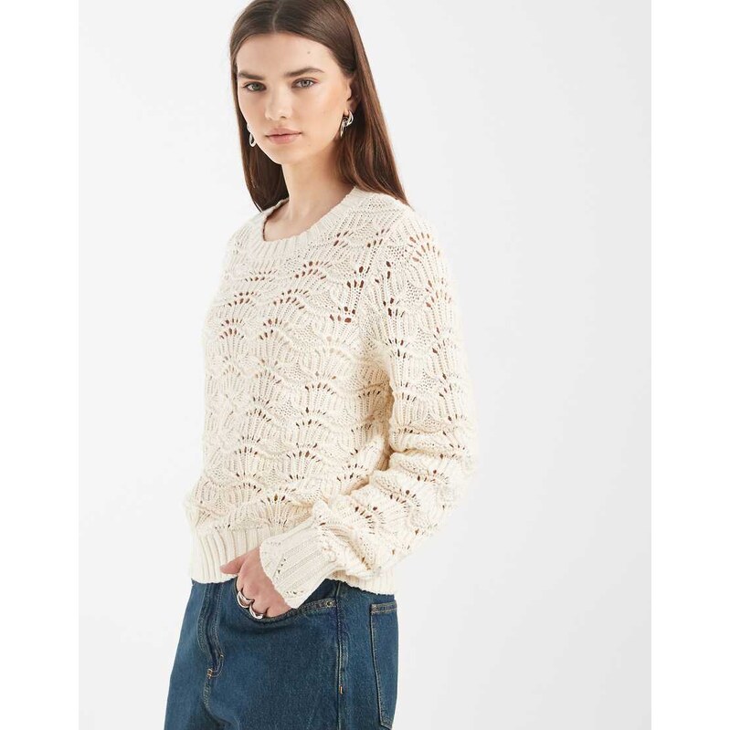 Levis Hope crochet jumper in ecru-White 114811614