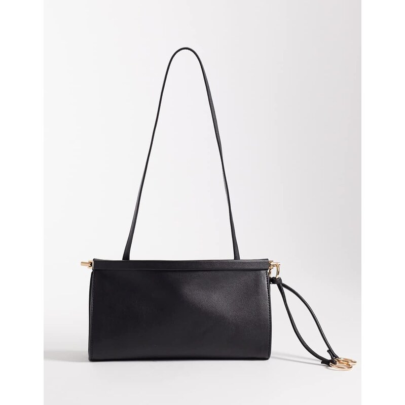 Glamorous slouch shoulder bag in black