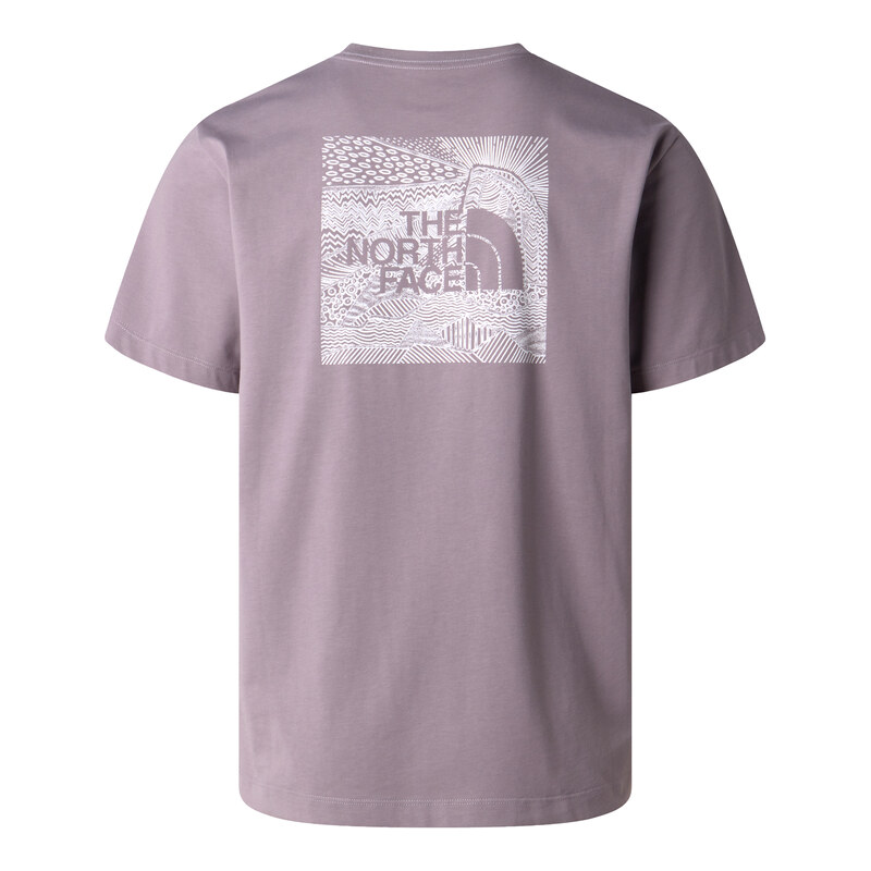 Pánské Tričko s krátkým rukávem THE NORTH FACE M BOX NSE CELEBRATION REGULAR SHORT SLEE NF0A8GV2G7O1 – Šedá