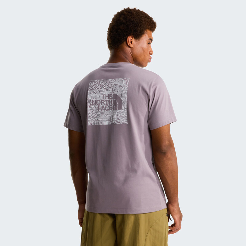 Pánské Tričko s krátkým rukávem THE NORTH FACE M BOX NSE CELEBRATION REGULAR SHORT SLEE NF0A8GV2G7O1 – Šedá