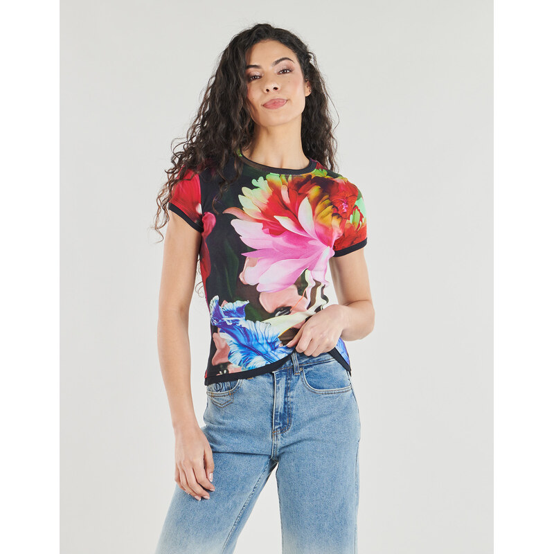 Desigual Trička s krátkým rukávem MULTIFLOWERS LACROIX