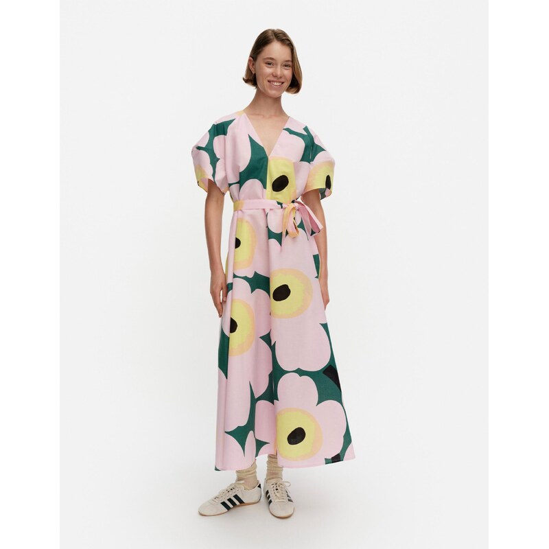 Marimekko Šaty Kaffet Unikko Green 34