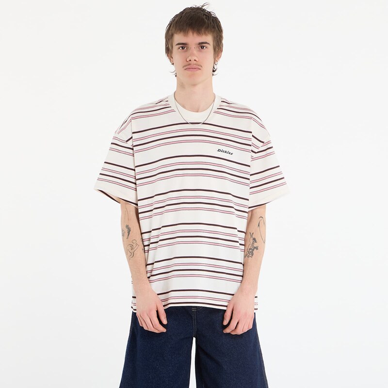 Tričko Dickies East Liberty Stripe Ss Tee Egret L