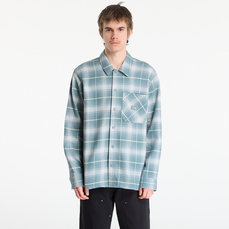 Košile Dickies Forest Check Shirt Stormy Sea M