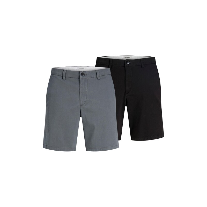 JACK & JONES Chino kalhoty JPSTMarco Dylan šedá / černá
