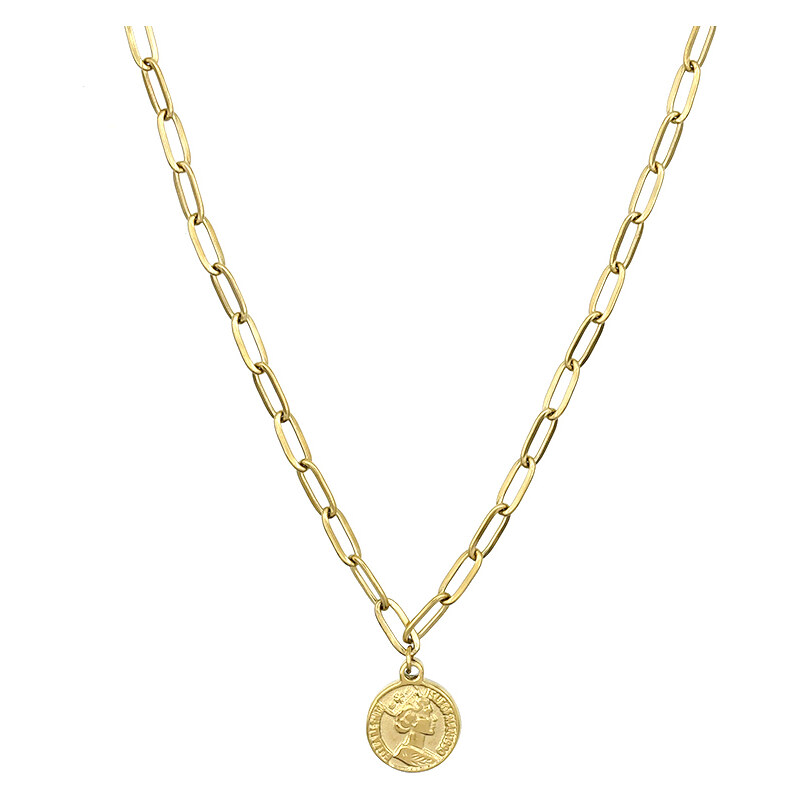 Mint15 Náhrdelník Chain & Coin Gold 114810330