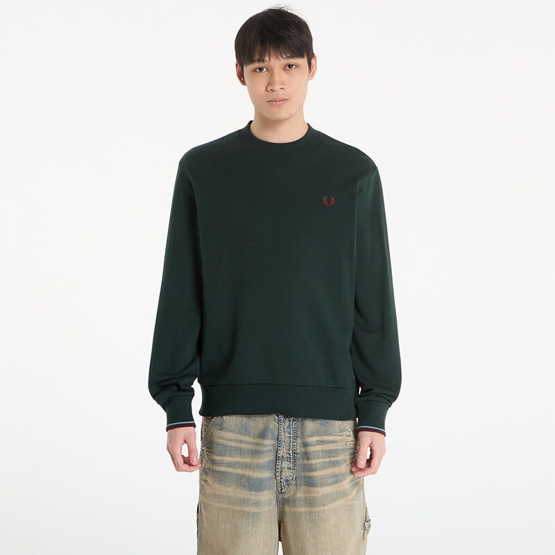 Mikina FRED PERRY Crew Neck Sweatshirt Grsrts/ Stkbl/ Oxb M
